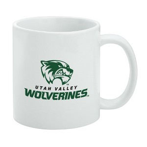 Utah Valley University Secondary Logo Ceramic Coffee Mug Novelty Gift Mugs for Coffee Tea and Hot Drinks 11oz White - 1 of 4