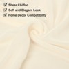 Unique Bargains  Light Elegant Romantic Chiffon Table Runner 27.5" x 118" 2 Pcs - 4 of 4