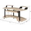 CAVINAS Home Office Desk 71" Morden Music Desk with 2 Desk Shelves, Keyboard Tray for Study and Work - 3 of 4