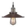 Chloe Lighting Butler Industrial-Style 1 Light Rubbed Bronze Ceiling Mini Pendant 9" Shade - 3 of 4