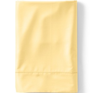 Lands' End 400 Thread Count Premium Supima Cotton No Iron Sateen Flat Bed Sheet - 1 of 2
