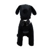 Doggie Design White Collar with Black Satin Bow Tie - 3 of 3
