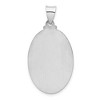 Black Bow Jewelry 14k Yellow or White Gold Hollow Oval St. Christopher Pendant, 18x35mm - 3 of 4