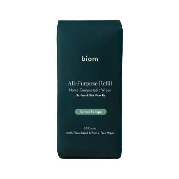 Biom Santal Escape All Purpose Cleaning Wipes Refill - 60ct