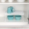 LunaLulinlk (2 pack) Folding Metal Kitchen Pantry Organization Wire Shelf, White - 4 of 4