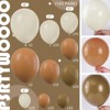 PartyWoo Balloons Boho Brown White Sand 18 12 10 5 Inch 140 pcs - 2 of 4