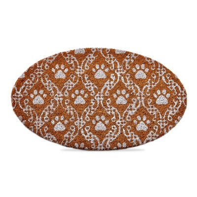 tagltd Paw Print Oval Shaped Mat