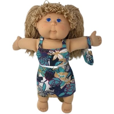 Doll Clothes Superstore Earth Tone Sundress With Purse Fits Cabbage Patch Kid Dolls