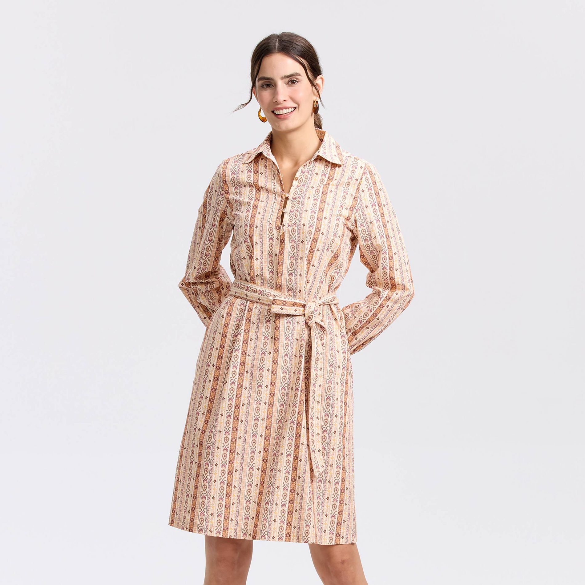 Women's Bishop Long Sleeve Poplin Mini Shirtdress - Universal Thread™