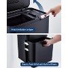 16 Gallon Dual Trash Can，2 Compartment （8.6Gal+7.4Gal）Garbage Can with Compost Bin & Removable Inner Bucket,for Kitchen, Office - 4 of 4