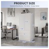 Mlezan Drawer File Cabinet: Metal Storage with Adjustable Shelves and Lock. Fits Legal/Letter/A4/F4 Files, Ideal for Home or Office Organization. - 3 of 4