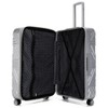 Badgley Mischka Contour Expandable Hardside Checked 3pc Luggage Set - 2 of 4