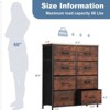 SKRAN Dresser With 8 Drawers - Fabric Storage Tower, Organizer Unit For Living Room, Hallway - Steel Frame, Wooden Top & Easy Pull Fabric Bins - 3 of 4
