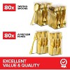 Stock Your Home 4-Inch Mini Disposable Plastic Spoons and Forks Combo Set, Gold (160 Pack) - 3 of 4