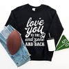 Simply Sage Market Women's Graphic Sweatshirt To The End Zone And Back - 3 of 4