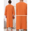 Lars Amadeus Men's V-Neck Long Sleeves Sleeping Nightgown with Pocket - 4 of 4