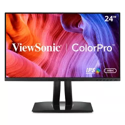 ViewSonic VP2456 24 Inch 1080p Premium IPS Monitor with Ultra-Thin Bezels, Color Accuracy, Pantone Validated, HDMI, DisplayPort and USB C for