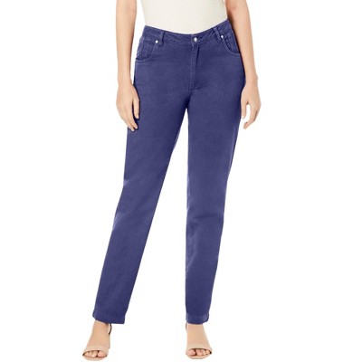Jessica London Women's Plus Size Classic Cotton Denim Straight-Leg Jean