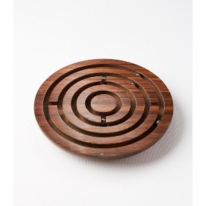 Matr Boomie Classic Labyrinth Game - Hand Carved Wood - 1 of 3