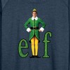 Women's - ELF - Christmas With Buddy Lightweight French Terry Wide Neck Long Sleeve Shirt - 2 of 4