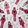 Lomsoe Red Christmas Nutcracker Print Flannel Blanket - All Seasons Soft and Warm Throw Blanket for Napping, Camping, Travel, Office - 2 of 3