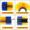 Scratching Brush 2 Pack, Nylon Horse Brushes for Grooming, Cow Massage Cleaning Relieve Itching on the Back Blue - 2 of 4