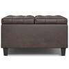 NicBex Modern Mid-Century Lift-Top Coffee Table Small Ottoman with Storage,Upholstered Square Storage Ottoman for Living Room,Bedroom - 4 of 4