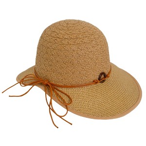 Magid Straw Bow Garden Hat - 1 of 4