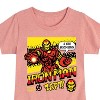 Girls' - Marvel - Iron Man 8 Bit Pixelated Fitted Short Sleeve Graphic T-Shirt - 2 of 4