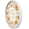 Creative Products Give Thanks Every Day 20 x 20 Round White Framed Print - 2 of 4
