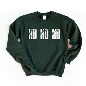 Ho Ho Ho Block Distressed - Women's Graphic Sweatshirt - 1 of 4