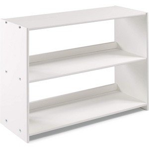 Donco LOUVER LOW LOFT BOOKCASE WHITE - 1 of 2