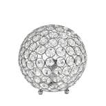 Crystal Ball Sequin Table Lamp Silver - Elegant Designs