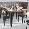 Flash Furniture Wright Commercial Grade Dining Chair with 500 LB. Capacity Steel Frame, Solid Wood Seat, and Boomerang Back - 4 of 4