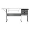 Sew Ready Eclipse Ultra Sewing Station Gray/White: Craft Table, Fabric Storage, Adjustable Platform - 3 of 4