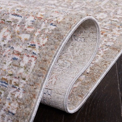 Harlow Ivory Hand-Knotted Synthetic 4' x 6' Area Rug