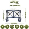 CLAM Quick-Set Escape 12 x 12 Foot Portable Pop-Up Camping Outdoor Gazebo Screen Tent Canopy Shelter and Carry Bag with Wind and Sun Panels Sets, Green - image 4 of 4