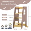 Toddler Standing Tower Adjustable Height - Super Stable Kids Kitchen Stool Helper - 3 Levels Adjustable Wooden Toddler Kitchen Stool - 2 of 4