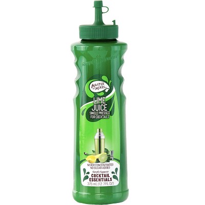 Master of Mixes Cocktail Essentials Lime Juice - 375ml Bottle (12.7 Fl Oz) - Mixer Perfect for Bartenders and Mixologists