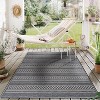 World Rug Gallery Bohemian Geometric Stripe Indoor/Outdoor Area Rug - 2 of 4