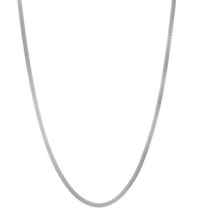 Giorgio Di Vicenza Sterling Silver 3mm Popcorn Chain Necklace - 1 of 2