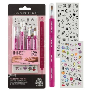 JAPONESQUE Nailed It! Art Kit. Inked By Dani Nail Art Tattoos - 6pc - 1 of 4