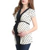 Pokkori Polka Dot Maternity Nursing Top - 3 of 4