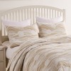 Greenland Home Fashions Dover Natural Sham – Quilted Cotton Pillow Cover, Neutral Tone with Classic Stitching - 4 of 4