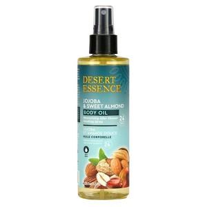 Desert Essence Jojoba & Sweet Almond Body Oil, 8.28 fl oz (245 ml) - 1 of 2