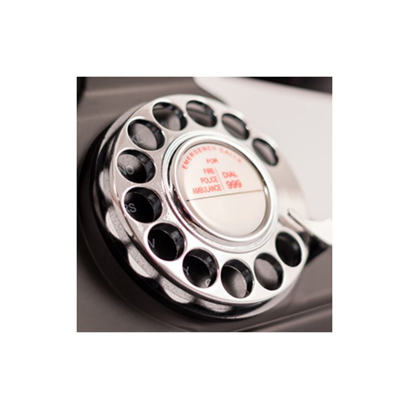 GPO Retro GPO200BLK 200 Vintage Rotary Dial Telephone Classic Bakelite Black, 3 of 7