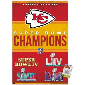Trends International NFL Kansas City Chiefs - Champions 24 Unframed Wall Poster Prints - 1 of 4