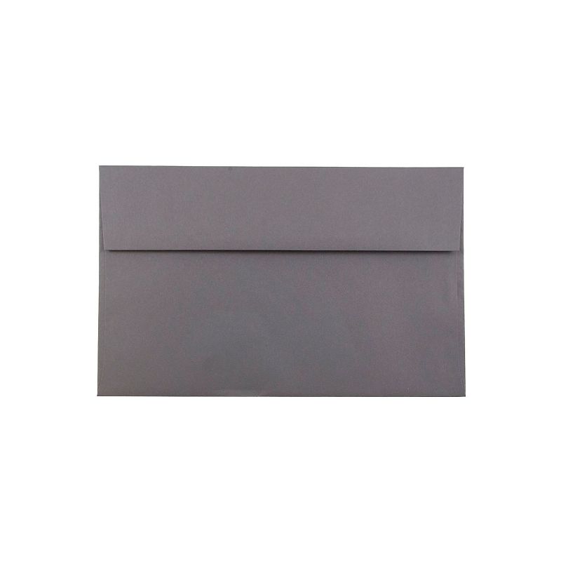JAM Paper A10 Invitation Envelopes 6 x 9.5 Dark Grey 50/Pack (36396437I) , 1 of 3