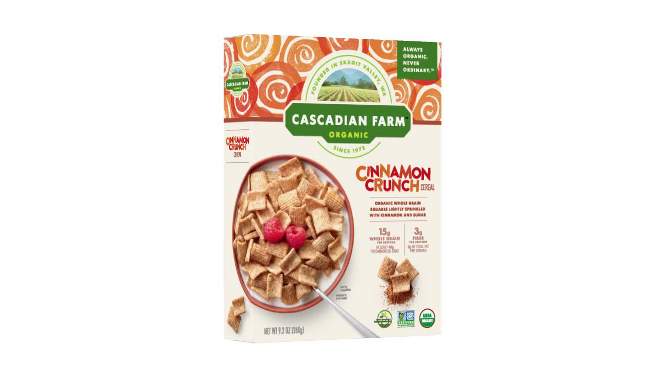 Cascadian Farm Organic Cinnamon Crunch Breakfast Cereal - 9.2oz, 2 of 14, play video