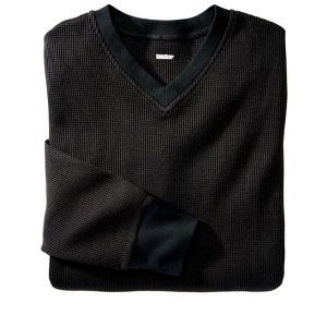 KingSize Men's Big & Tall Heavyweight Thermal V-Neck Underwear Shirt - 1 of 4